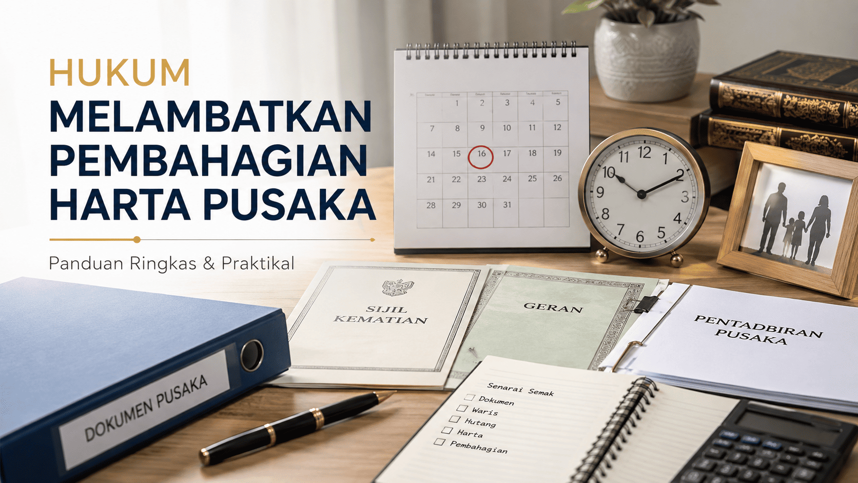 Dokumen harta pusaka yang masih menunggu urusan pembahagian