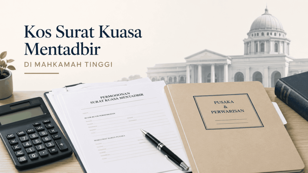 Kos Surat Kuasa Mentadbir di Mahkamah Tinggi