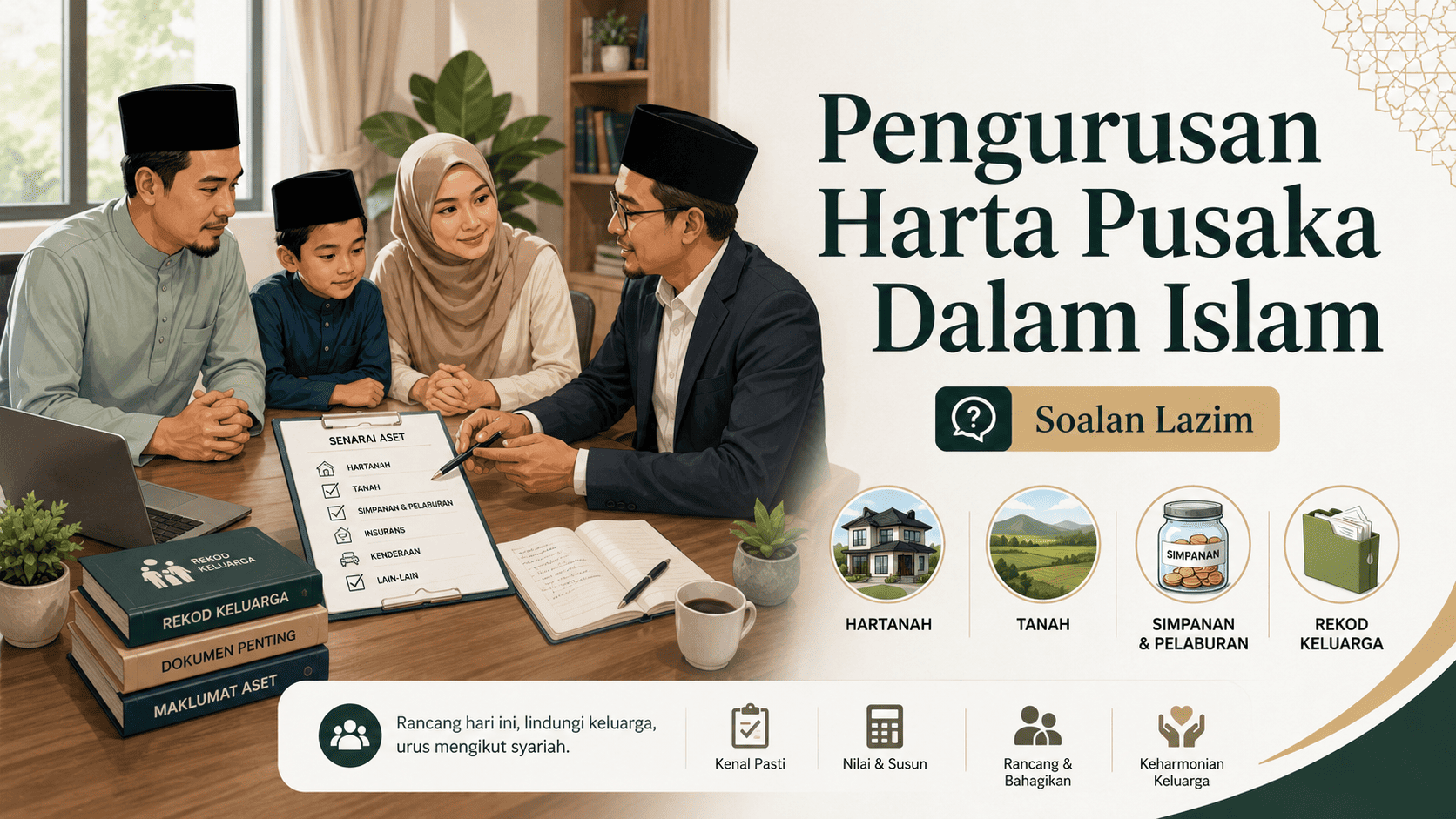 Pengurusan harta pusaka dalam Islam untuk waris di Malaysia