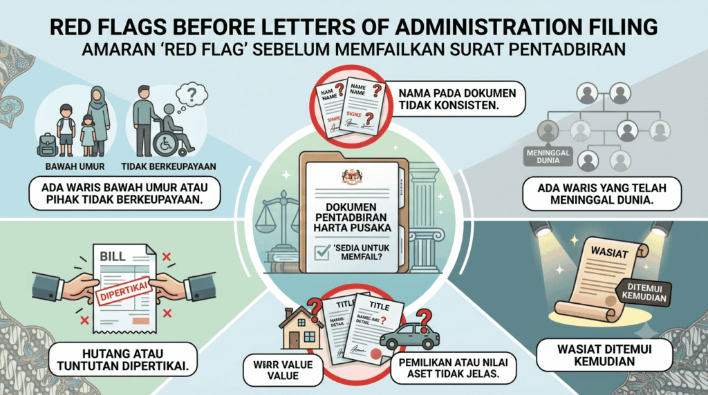 Enam tanda amaran yang perlu disemak sebelum pemfailan Letters of Administration