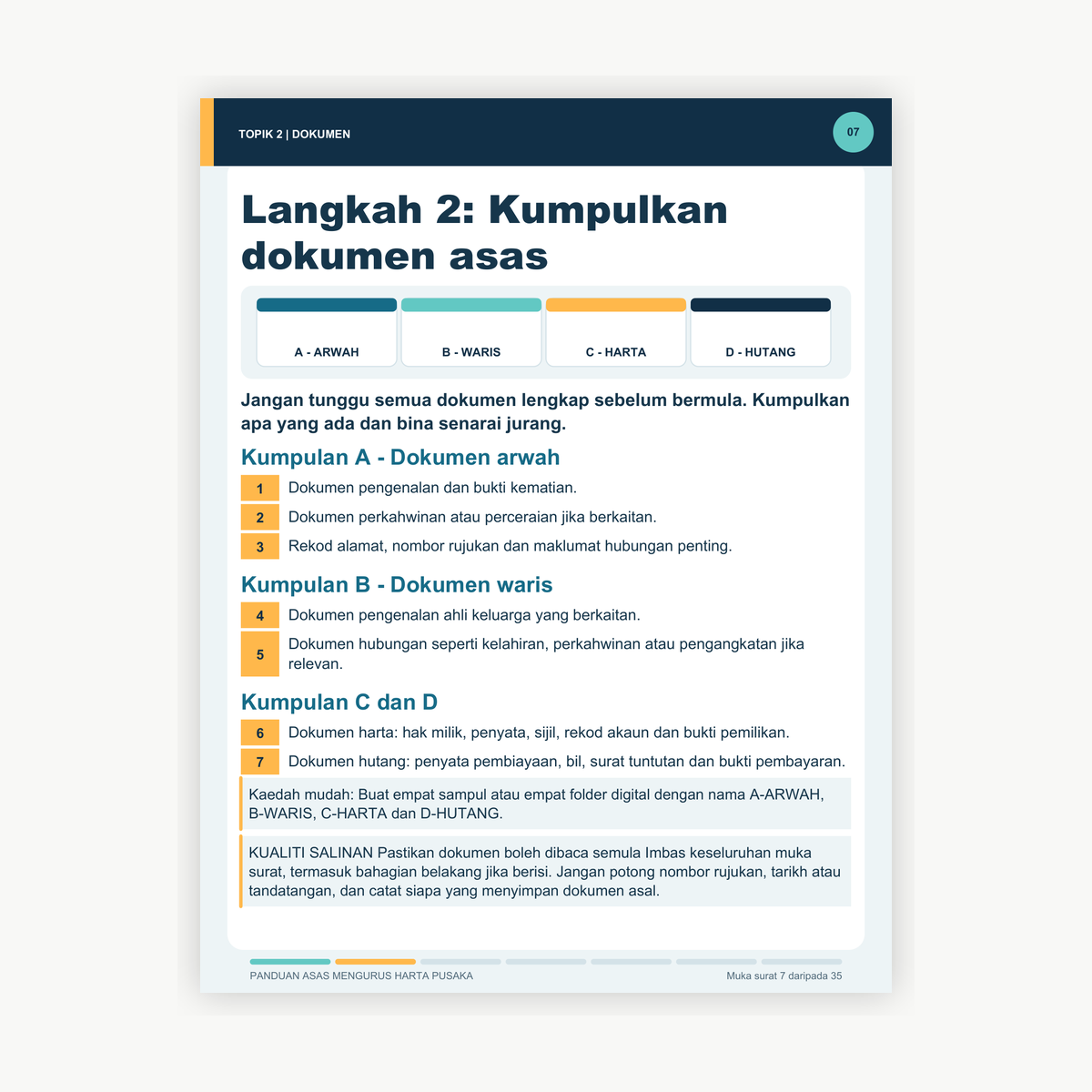 E-book 7 Langkah Pertama Yang Waris Perlu Buat - Image 4