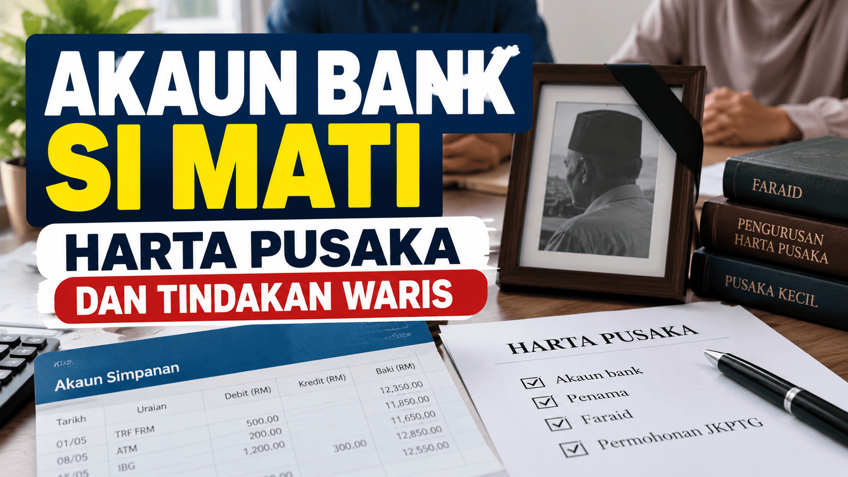 Akaun bank si mati sebagai harta pusaka dan tindakan waris