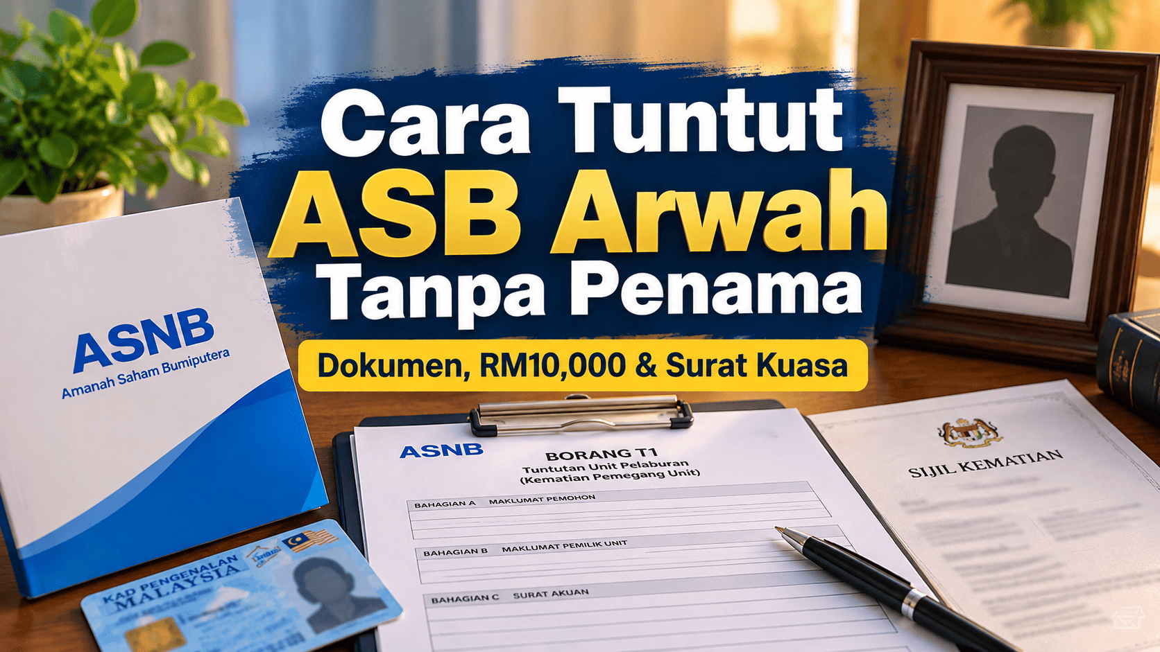 Waris menyediakan dokumen untuk tuntutan ASB arwah