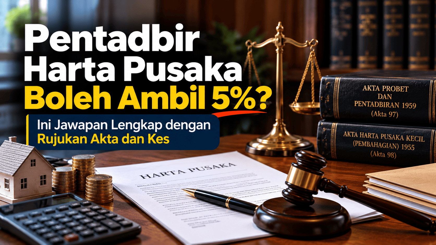 Pentadbir menyemak komisen dan kos pengurusan harta pusaka