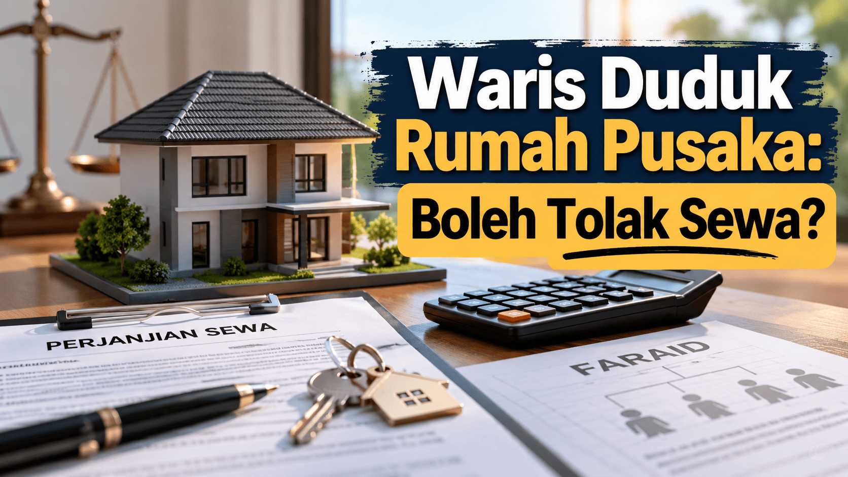 Waris duduk rumah pusaka dan pertikaian tuntutan sewa sebelum pembahagian